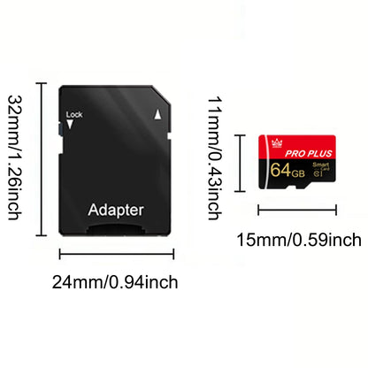 Bliksem Micro-SD-Speicherkarte 64GB UHS-I C10 A1 3er-Pack mit Adapter
