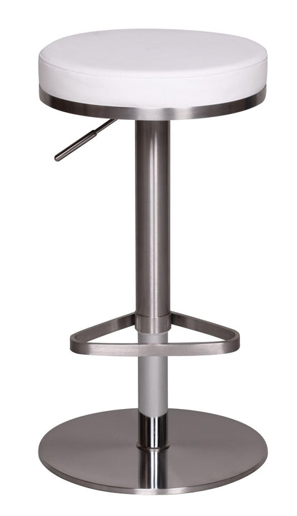 FineBuy Barhocker Edelstahl, höhenverstellbar 57-82 cm, drehbar
