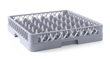 HENDI Gläserkorb 25 Fächer 50x50cm – Grau, 2er-Pack