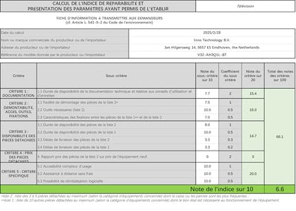 Antteq Smart TV 32 Zoll Fernseher – HD Bluetooth Triple Tuner