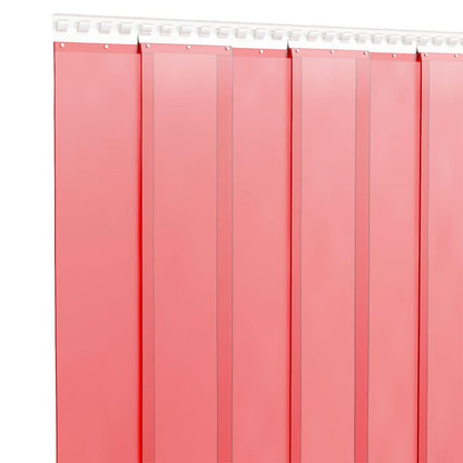 vidaXL Streifen-Türvorhang für Kühlräume - Rot PVC