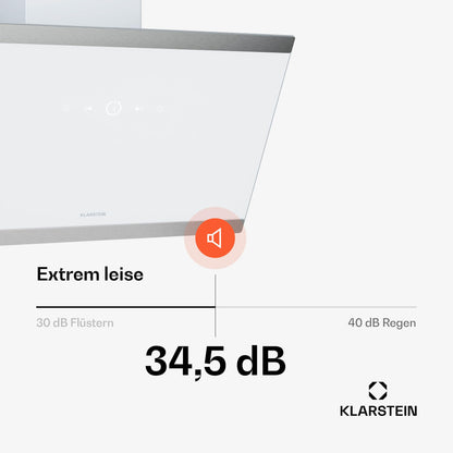 Klarstein FlashLine Kopffreihaube 60cm – Weiss