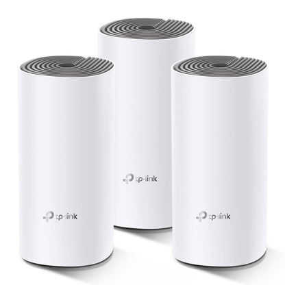TP-Link Deco E4 Mesh WLAN System AC1200 - 3er Pack Weiss