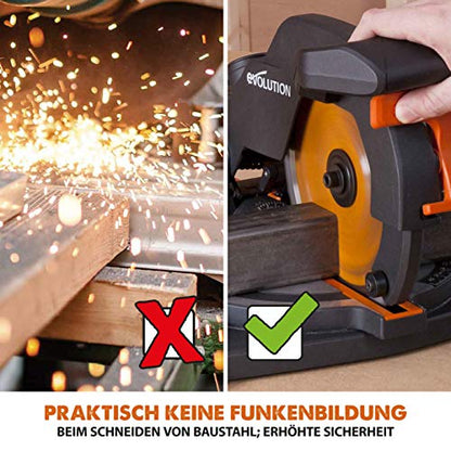 Evolution R210CMS Gehrungssäge - 210mm Multimaterial für Holz & Metall