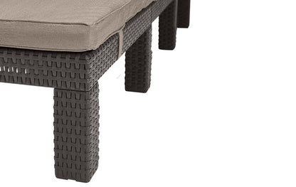 Allibert by Keter Daytona Deluxe Sonnenliege Braun inkl. Auflage