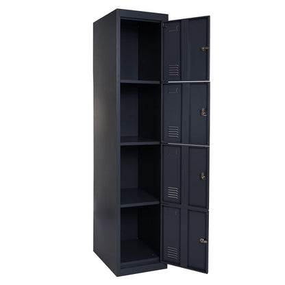 Mendler Boston T163 Schliessfachschrank - Anthrazit 180x38x45cm