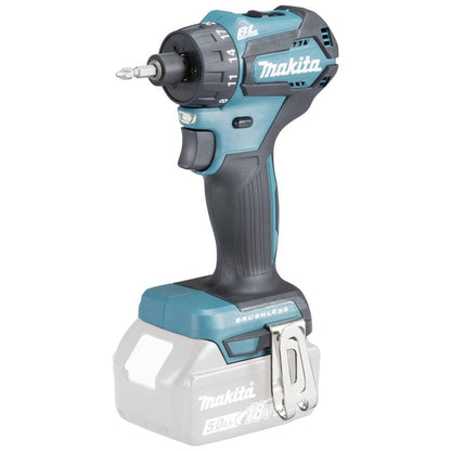 Makita DDF083Z Akku-Bohrschrauber 18V Brushless Solo, blauer kompakter Bohrschrauber. Zum Bohren und Schrauben in Holz/Metall.