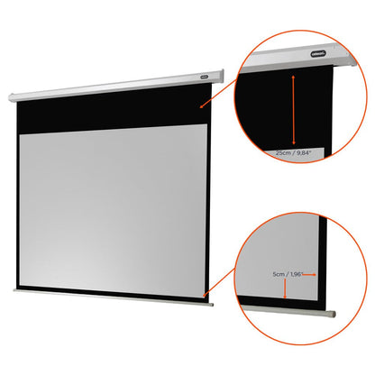 celexon Economy Elektrische Beamer-Leinwand 130 Zoll 16:9