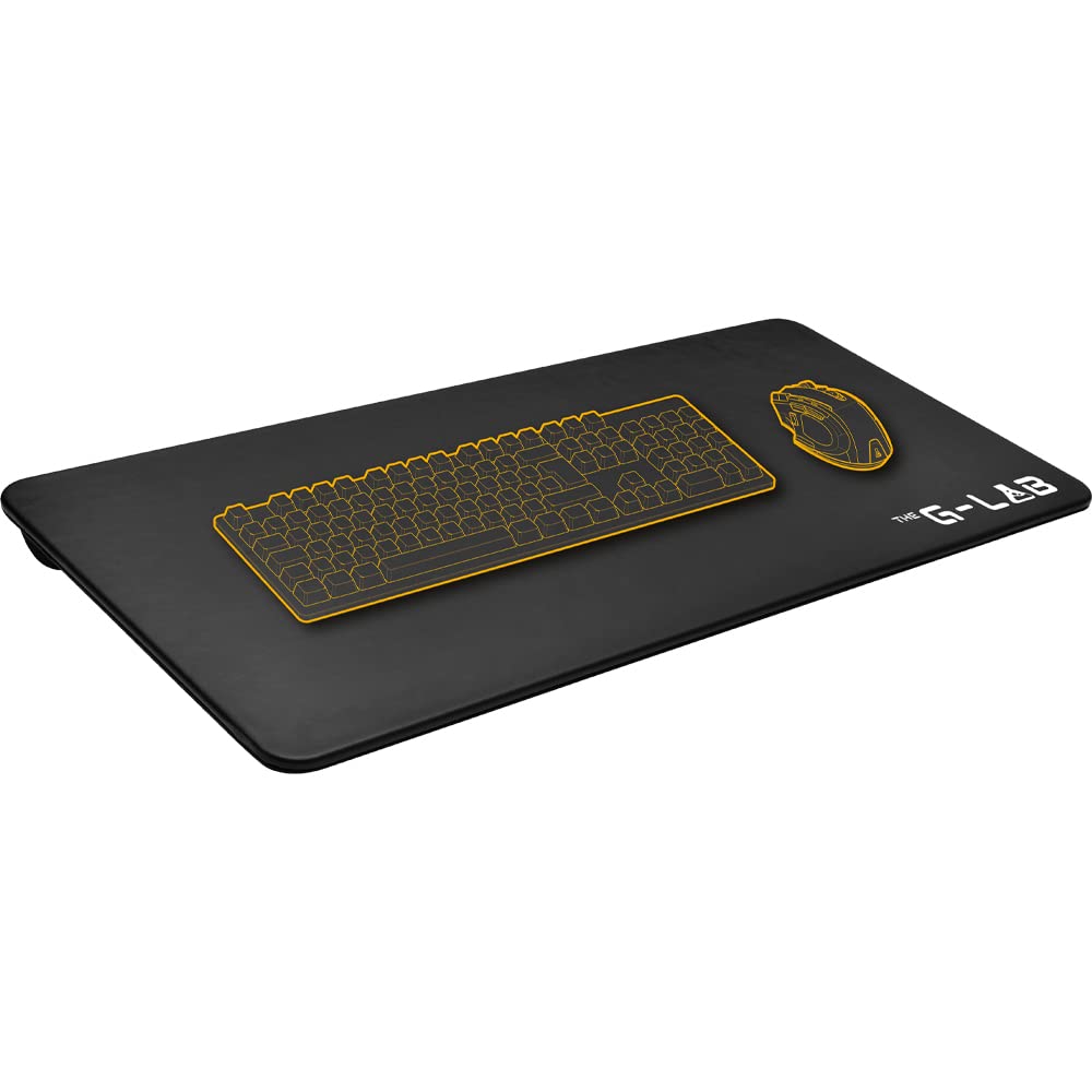 THE G-LAB K-Board Cadmium Laptopablage mit XXL-Kissen für 13-19 Zoll, Kunstleder-Oberfläche mit Tragegriff