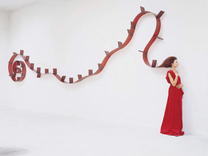 Kartell Bookworm Kunststoff-Bücherschrank – rot 320 cm