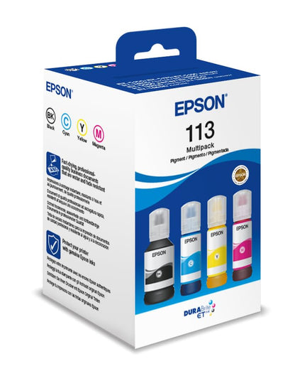 Epson EcoTank 113 Original Pigmenttinte Flaschen 4-Farben