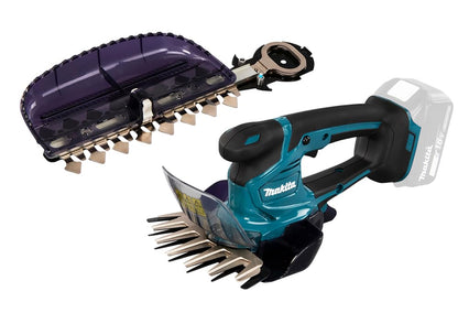 Makita DUM604F001 Akku-Gras/Strauchschere – 18V 3,0Ah Kit. Blau-schwarzes, kompaktes Akku-Handgerät zum Trimmen von Gras und Sträuchern.