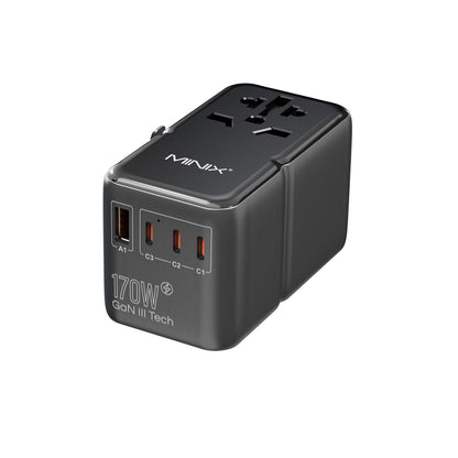 MINIX 170W GaN Reiseadapter Weltweit - 3C1A USB Ports