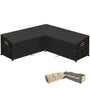 HEIMUNI Gartenmöbel Abdeckung L-Form wasserdicht 300x300 cm aus 420D Oxford-Gewebe für L-förmige Lounge