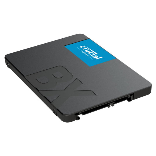 Crucial BX500 SATA SSD, 1TB, 2,5" Formfaktor, schwarz. Interne SSD für schnelle Daten- und Systemleistung in PCs/Laptops.
