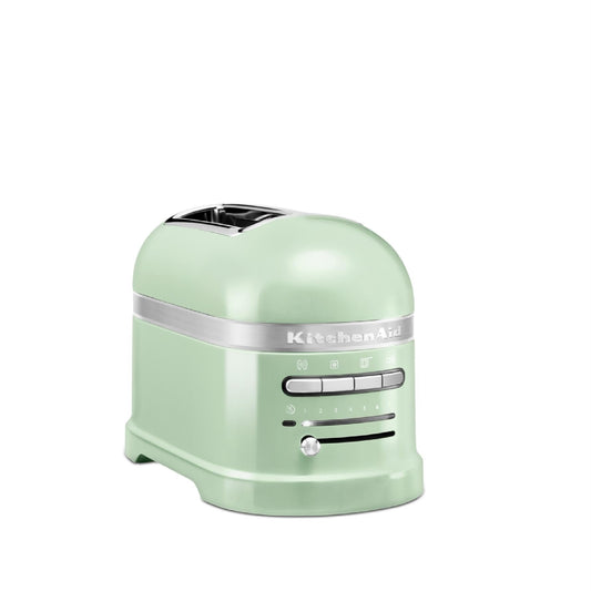 KitchenAid ARTISAN 5KMT2204 2 Scheiben Toaster – Pistazie, quadratisch, pistazienfarben, mit zwei Röstschlitzen zum Rösten von Brotscheiben.