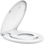 STOREMIC WC Deckel mit Absenkautomatik und Kindersitz, O-Form, weiss aus Kunststoff