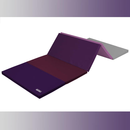 ALPIDEX Turnmatte klappbar, Weichbodenmatte 185 x 78 x 3,2 cm, lila