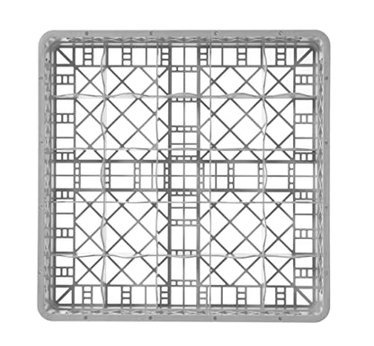 HENDI Gläserkorb 25 Fächer 50x50cm – Grau, 2er-Pack