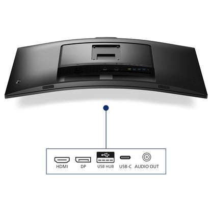 PHILIPS 34E1C5600AM 34 Zoll WQHD Curved Monitor - Schwarz