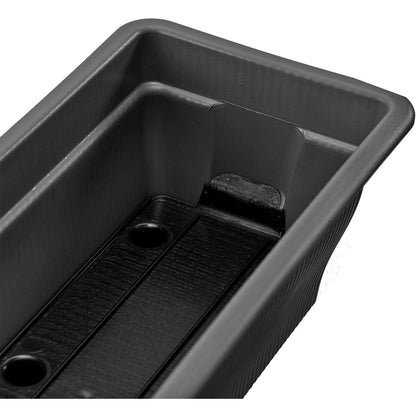 BURI Balkonkasten 100 cm mit Wasserspeicher, 6er Set, Anthrazit