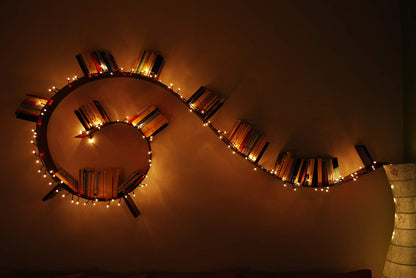 Kartell Bookworm Flexibles Bücherregal – Grau, 320 cm