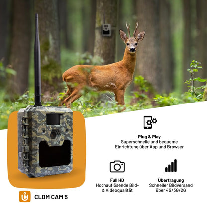 icuserver ICU CLOM Cam 5 Wildkamera 4G – Full HD mit App-Steuerung