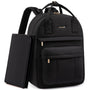 LOVEVOOK Wickelrucksack mit Wickelunterlage, Schwarz, aus gepolsterter Baumwolle