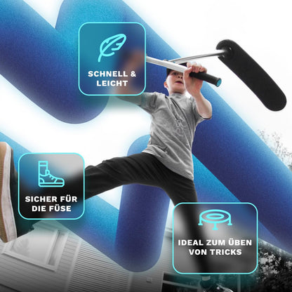 In Do The Trick Scooter Kickstart Classic Trampolin-Scooter Schwarz