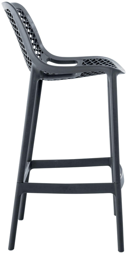 CLP Barhocker Air Kunststoff Pflegeleicht - Dunkelgrau, 75cm