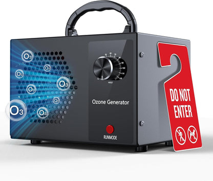 CFEN Ozongenerator HS-G05 Luftreiniger 40000 mg/h bis 300 m², Metallgehäuse mit Gummigriff