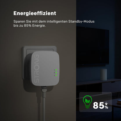STRONG PL600M Powerline Adapter Set, HomePlug AV2, 600 Mbit/s