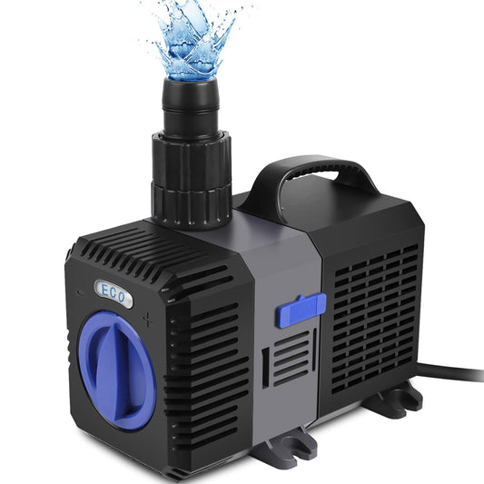 Forever Speed Super Eco Teichpumpe Filterpumpe - 3600 l/h. Kompakte, schwarze Unterwasserpumpe zur Filterung des Teichwassers.