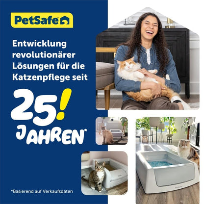 PetSafe ScoopFree Ersatzschale mit Kristall-Katzenstreu, 3er-Pack