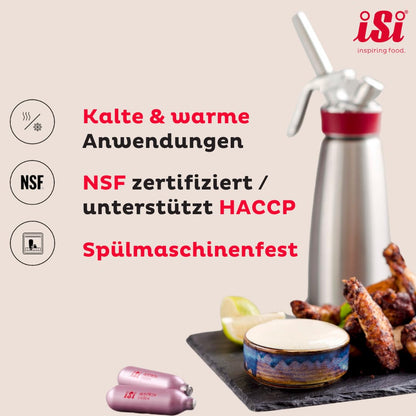 ISI Gourmet Whip Plus Sahnespender Edelstahl 0.25 L