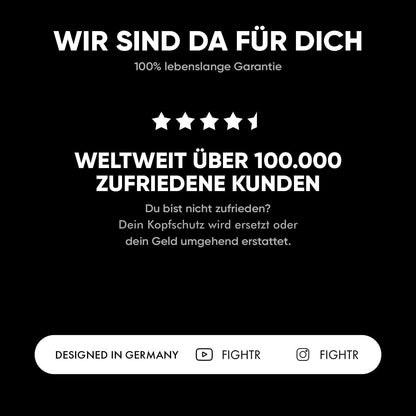 FIGHTR MMA Kopfschutz, verstellbarer Boxhelm für Sparring & Boxen