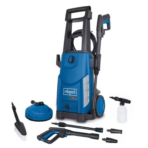Scheppach HCE2400 Hochdruckreiniger - 180bar, 2400W, Zubehörkit