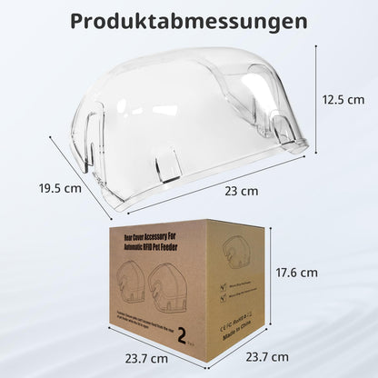 Baofum Rückabdeckung für Mikrochip-Futterautomat, 2er-Pack