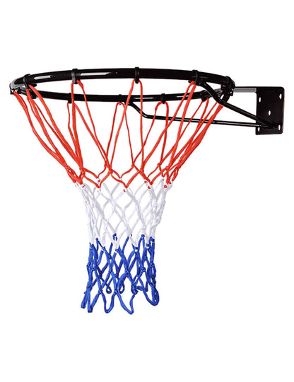STREET SKILLER Basketballkorb mit Wandhalterung und Netz, 45 cm aus Stahl mit abnehmbarem Polyamid-Netz