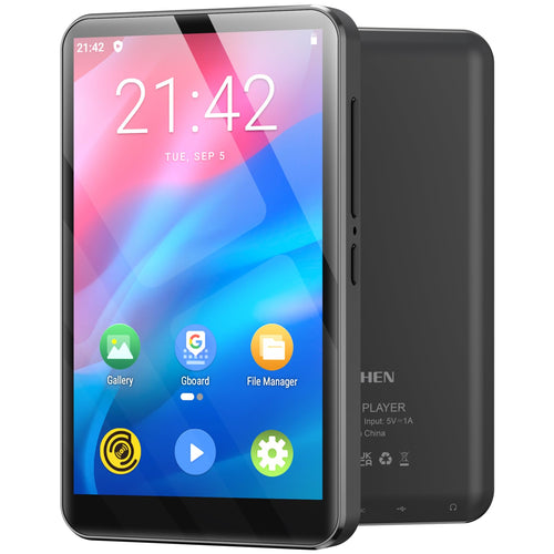 MECHEN H1 Pro MP3 Player mit Android 9.0, Bluetooth & WLAN, grau, mit 4-Zoll-Display