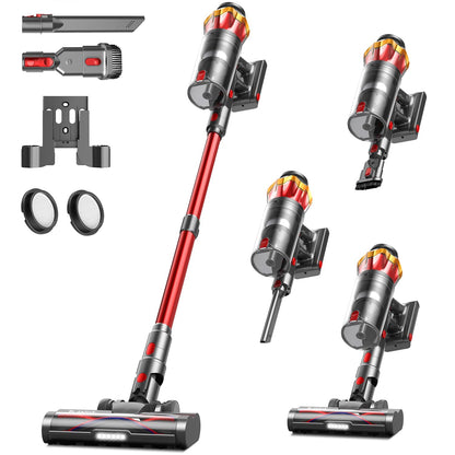 Bulelink G10-R Akku-Staubsauger kabellos 550 W mit LED-Display, selbststehend, mit Wandladestation