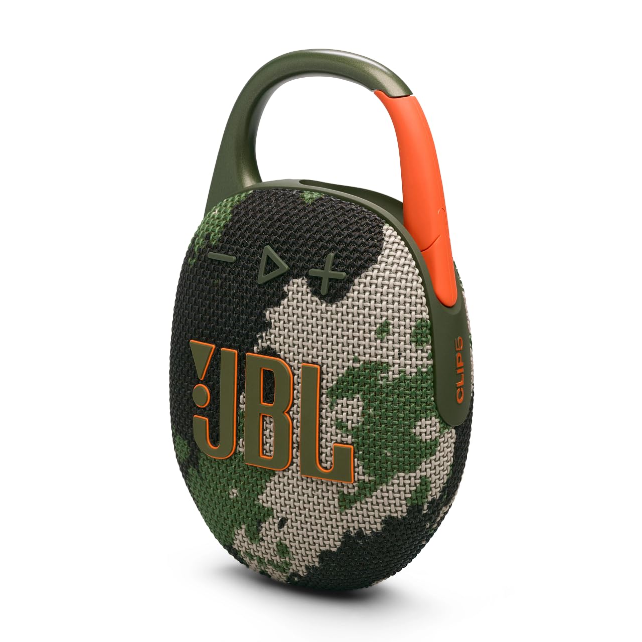 JBL Clip 5 Tragbarer Bluetooth-Lautsprecher, Camouflage, IP67 mit integriertem Karabinerhaken