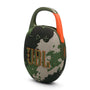 JBL Clip 5 Tragbarer Bluetooth-Lautsprecher, Camouflage, IP67 mit integriertem Karabinerhaken