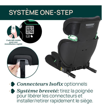 Chicco Quizy i-Size Kindersitz Isofix 100-150 cm – Schwarz