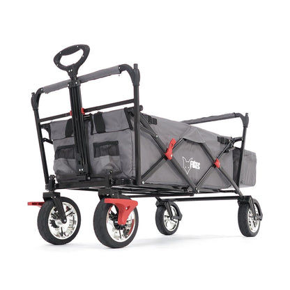 Fuxtec Bollerwagen FX-CT500 faltbar Grau mit Dach