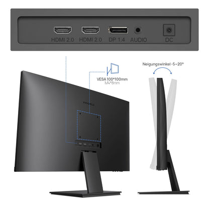 KOORUI N07 Monitor – 27 Zoll 4K UHD IPS PC Bildschirm