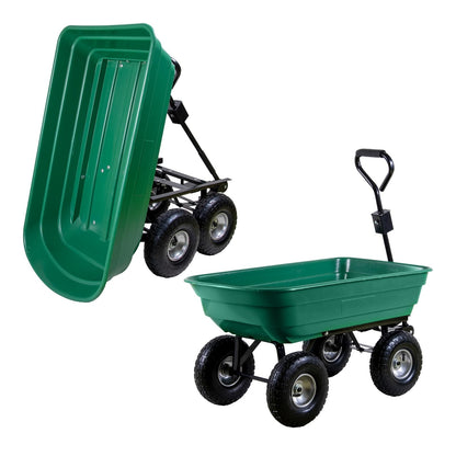 TALK-POINT Gartenwagen mit Kippfunktion 75 Liter bis 300 kg belastbar
