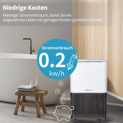 Shinco Luftentfeuchter Elektrisch 10L mit Feuchtigkeitssensor