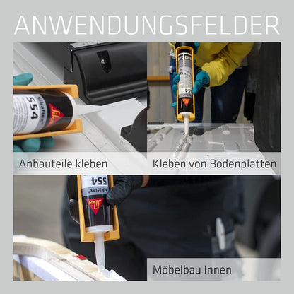 Sika Sikaflex 554 Caravan STP-Klebstoff weiss, 3 x 300 ml