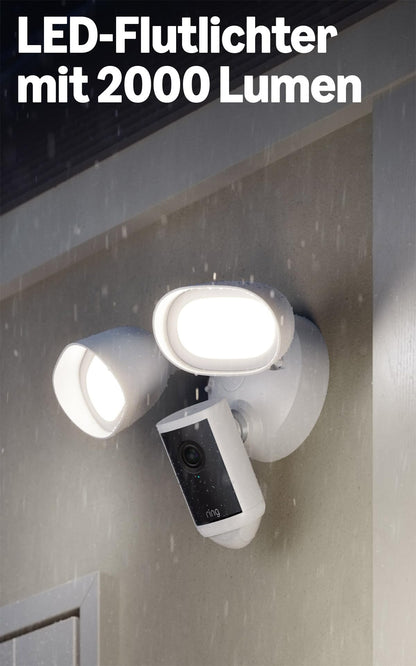 Ring Flutlichtkamera Pro 2. Gen. – 4K Aussenkamera mit Flutlicht